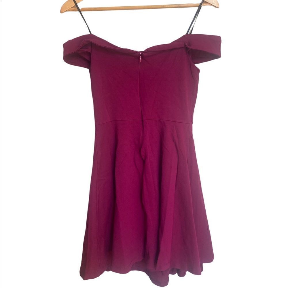 Lulus Season of Fun Magenta Off the Shoulder Dress Size Small - Picture 5 of 6